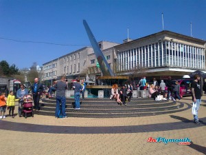 The Sundial, Plymouth City Centre, Devon, UK